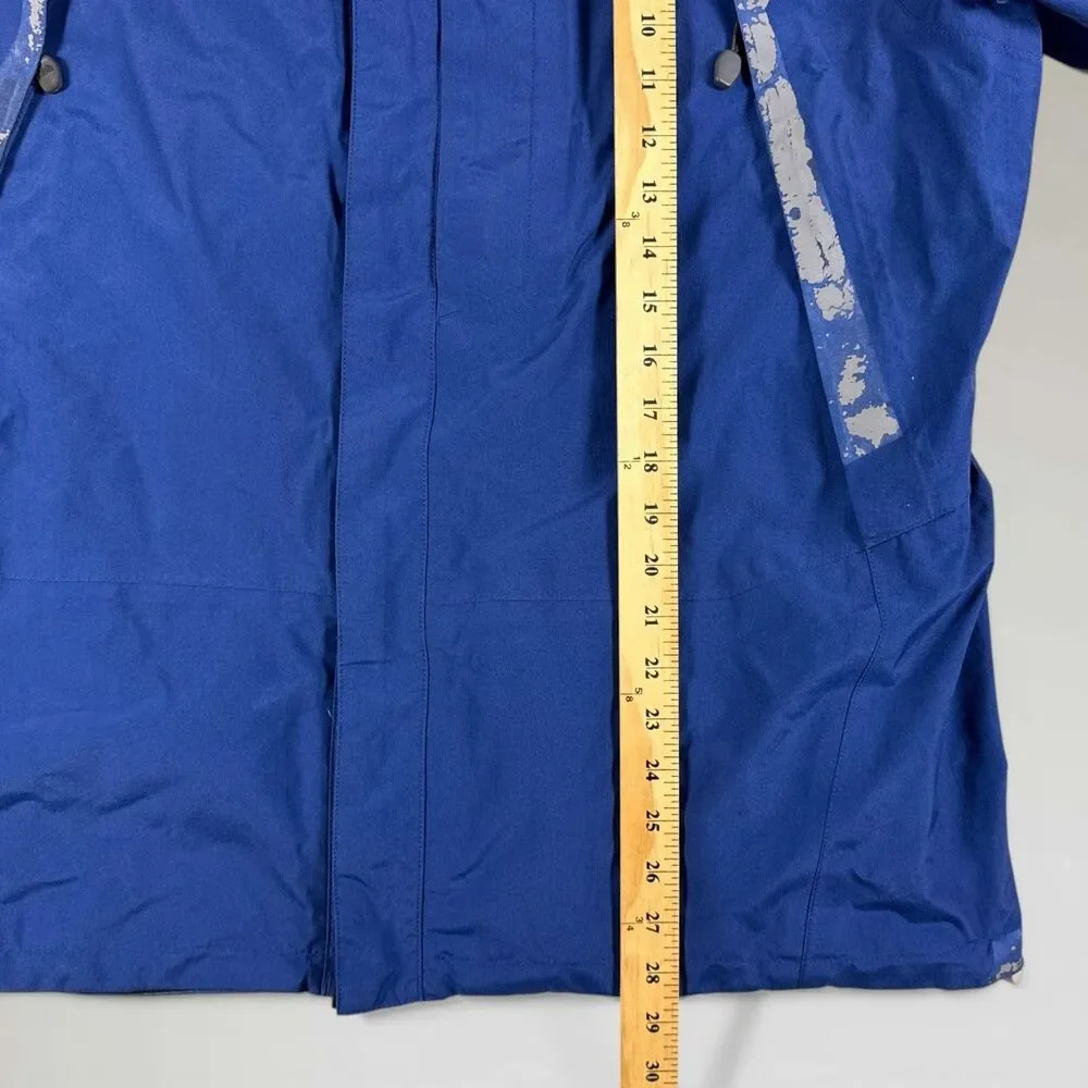 Vintage North Face Mens Summit Series Gore-Tex Jacket Blue Hooded Shell Size Lrg